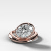 Fluid Elegance: The Contoured Club Oval Diamond Ring