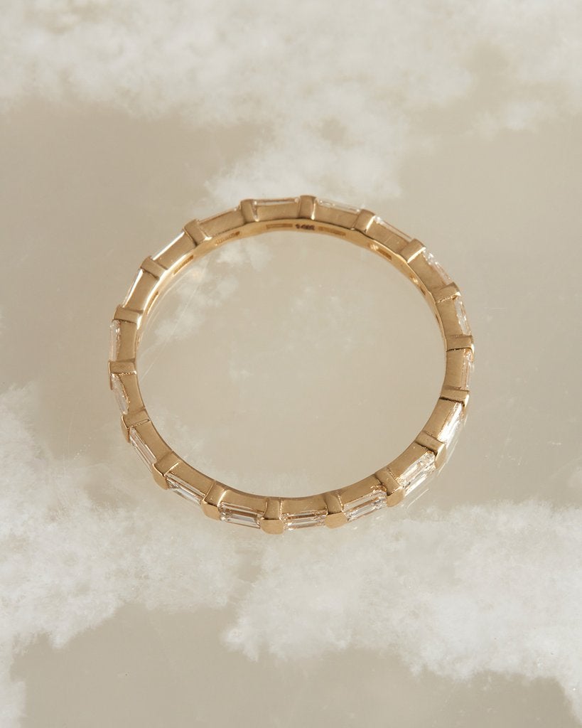 0.80CTW Baguette Cut Full Eternity Wedding Band for Women