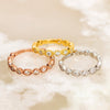 0.34CTW Round Brilliant Cut Bezel Set Unique Vintage Wedding Band