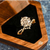 1.0-3.0 CT Round CVD Diamond Unique Engagement Ring