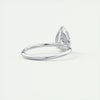 2.2 Ct Solitaire Pear Cut Moissanite Diamond Engagement Ring