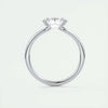 2.0 Ct Oval East West Cantilever Solitaire Moissanite Engagement Ring