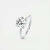 1.75 Ct Round Cut Moissanite Solitaire Diamond Engagement Ring