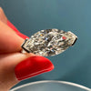2.0 Ct Marquise East West Solitaire Moissanite Diamond Engagement Ring