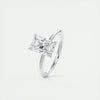 2.5 Ct Solitaire Radiant Cut Moissanite Diamond Engagement Ring