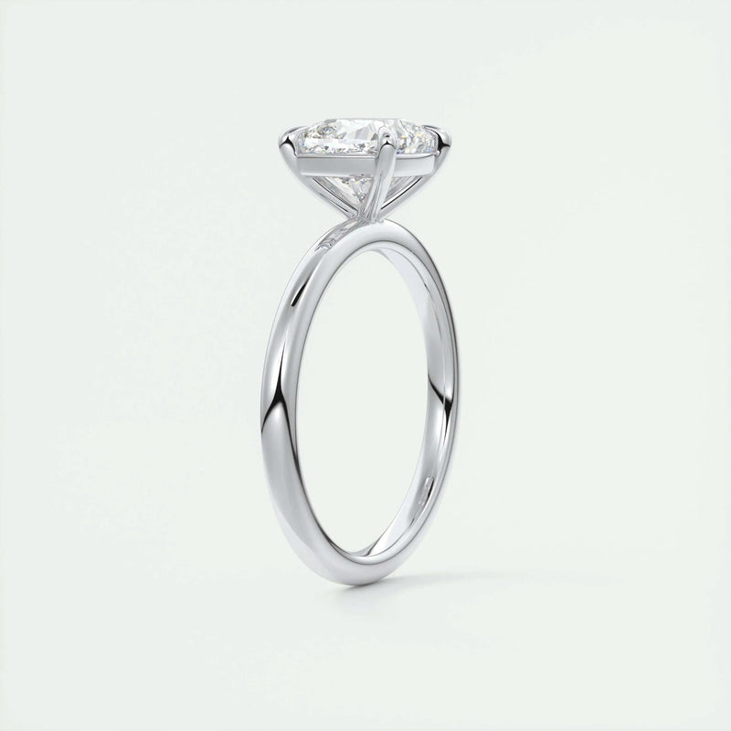 2.0 Ct Cushion Cut Solitaire Moissanite Diamond Engagement Ring