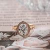 1.0-3.0 CT Oval  CVD Diamond halo Pave Setting Engagement Ring