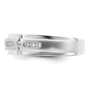 3.5mm Round Cut Lab Grown Men's Wedding Band In White Gold