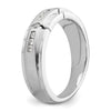 3.5mm Round Cut Lab Grown Men's Wedding Band In White Gold