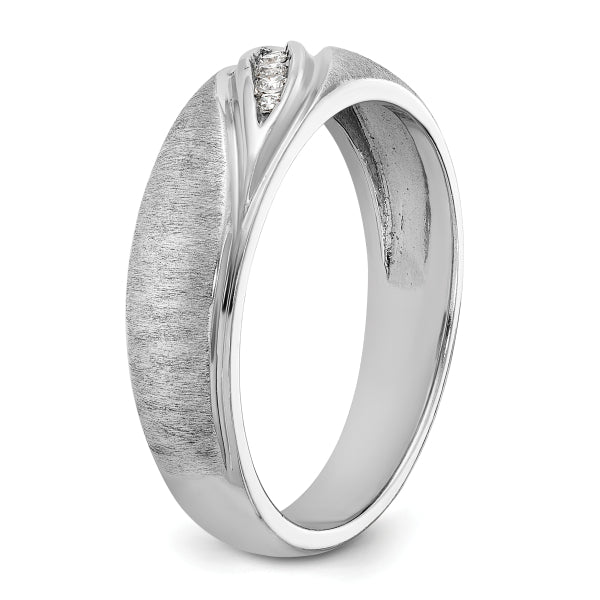 5.5mm Round Cut Lab Grown Channel Set Men's Wedding Band