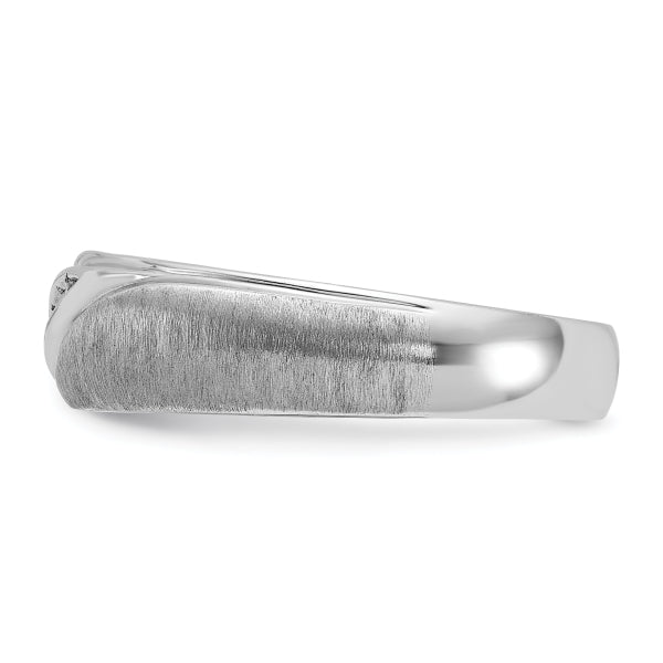 5.5mm Round Cut Lab Grown Channel Set Men's Wedding Band