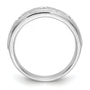 6mm Round Cut Three Stone Lab Grown Men's Wedding Band