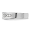 5mm Princess Cut Lab Grown Channel Set Men's Wedding Band
