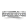 5mm Princess Cut Lab Grown Channel Set Men's Wedding Band