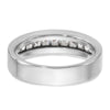 5mm Princess Cut Lab Grown Channel Set Men's Wedding Band
