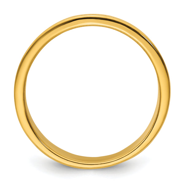 4mm Round Cut Diamond Row Lab Grown Men's Wedding Band