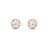 Round Cut Moissanite Vintage Diamond Stud Earrings for Her
