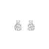Round & Oval Cut Two Stone Moissanite Diamond Earrings for Women