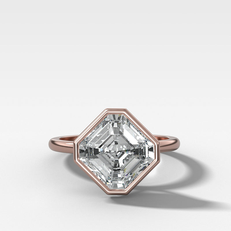 Modern Geometry: The Penumbra Tilted Asscher Bezel Ring