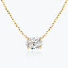 0.25-1.0ct Oval Cut Moissanite Solitaire Necklace