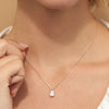 0.25-1.0ct Pear Cut Moissanite Solitaire Necklace