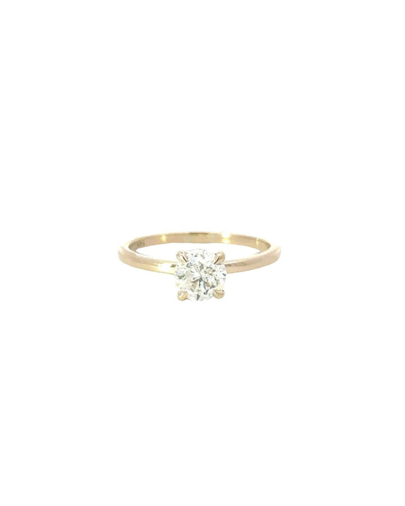 1.01 CT Round CVD Diamond Solitaire Engagement Ring