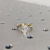 1.50 - 3.50 CT Oval CVD Diamond Solitaire Engagement Ring