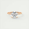 2.55 Ct Round Hidden Halo Moissanite Diamond Engagement Ring