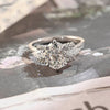 1.0 - 3.0 CT Oval CVD Diamond Cluster Setting Engagement Ring