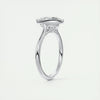 2.0 Ct Oval Solitaire Bezel Moissanite Diamond Engagement Ring