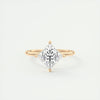 2.0 Ct Princess East West Solitaire Moissanite Diamond  Engagement Ring
