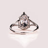 1.50 - 3.09 CT Pear CVD Diamond Solitaire Split Shank Engagement Ring