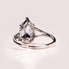 1.50 - 3.09 CT Pear CVD Diamond Solitaire Split Shank Engagement Ring