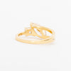 1.0CT-2.0CT Champagne Marquise & Asscher Diamond Two Stone Engagement Ring
