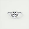 2CT Round Moissanite Solitaire Engagement Ring