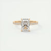 3.6 Ct Radiant Pavé Moissanite Diamond Engagement Ring