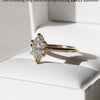 1.5 - 3.5 CT Marquise CVD Diamond Solitaire Engagement Ring