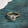 1.0-3.0 CT Round Cut  CVD Diamond Solitaire Engagement Ring