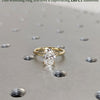 1.50 - 3.50 CT Oval CVD Diamond Solitaire Engagement Ring
