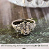 1.0-3.0 CT Oval CVD Diamond Three stone style Engagement Ring