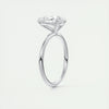 2.2 Ct Solitaire Pear Cut Moissanite Diamond Engagement Ring