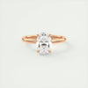 2.0 Ct Oval Floral Solitaire Moissanite Diamond Engagement Ring
