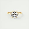 2CT Round Cut Moissanite Solitaire Diamond Engagement Ring