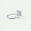 2CT Princess Cut Moissanite Solitaire Engagement Ring