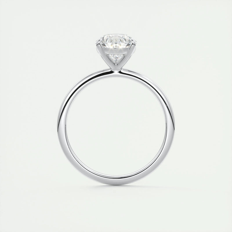 2.2 Ct Solitaire Pear Cut Moissanite Diamond Engagement Ring