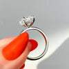 2.0 Ct Cushion Solitaire With Hidden Halo Moissanite Diamond Engagement Ring