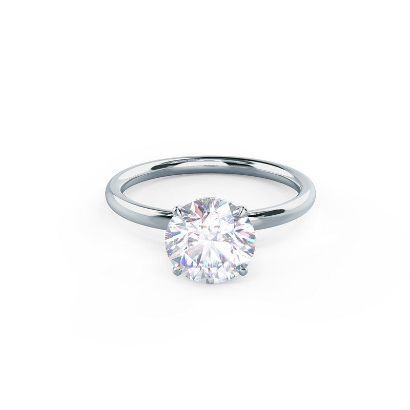 1.75ct Round Brilliant Cut Moissanite Solitaire Engagement Ring