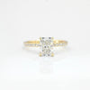 1.50 CT-3.50 CT Radiant CVD Diamond Pave Setting Engagement Ring