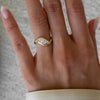1.0CT-2.0CT Marquise Cut Moissanite Unique Engagement Ring