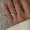 1.0CT-2.0CT Marquise Cut Moissanite Unique Engagement Ring